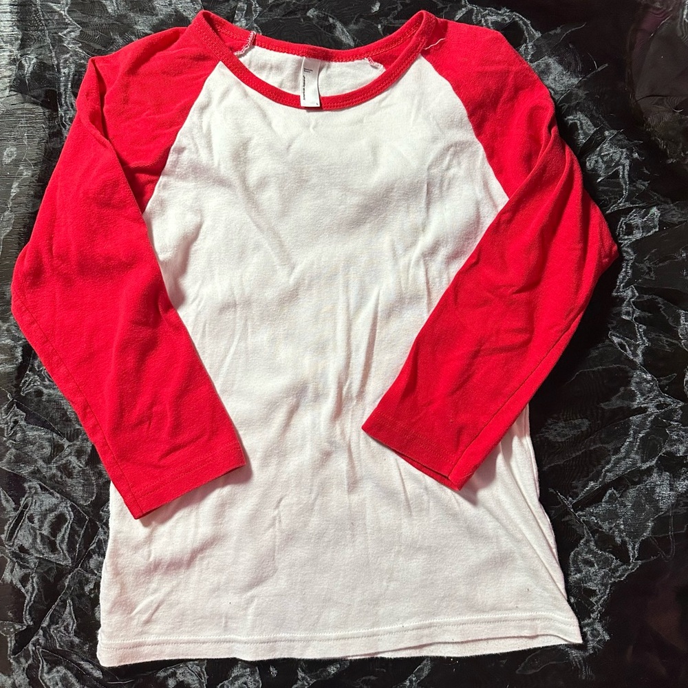 American Apparel - Red Baseball 3/4 Sleeves